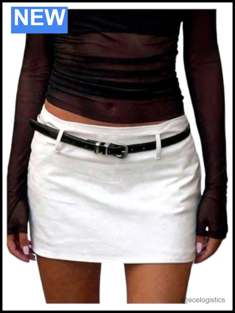 Linen Blend Low Rise Mini Skirt Y2K Going Out Micro Pencil Skirt